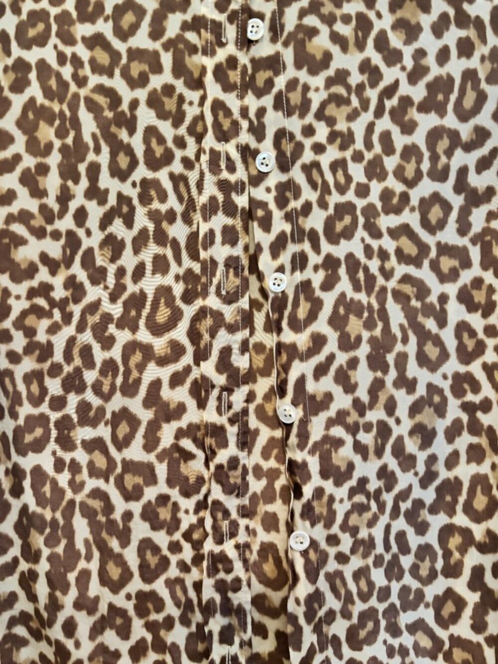 J.CREW LEOPARD PERFECT SHIRT, WOMENS SIZE 12 EXCELLENT CONDITION - Picture 4 of 6
